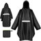 WACCET Poncho Pluie Imperméable, Cape de Pluie avec Capuche et Manches Unisexe Poncho de Pluie Femme et Homme Réutilisable Poncho Léger Respirant Cape de Pluie Vélo pour Randonnée Camping Pêche