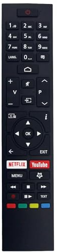 azwok RC43157 CT-8557 - Mando a distancia de repuesto para Toshiba Hitachi JVC Edenwood TV WTA50UHD20B TFL65AUHD20BC TFL55AUHD20BC TFL50AUHD20BC TFL55UHDA19B TFL65UHDA19B TFL32AHD200 BC TFL655 AUHDCL