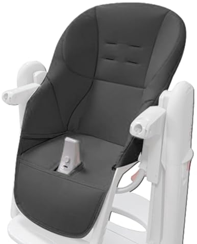 Baby Hochstuhl Kissenbezug Für Peg Perego Tatamia, Baby Hochstuhl Bezug, Baby-Esszimmerstuhl Kissen, Einfach Zu Installierendes Ersatzkissen, PU-Lederbezug Mit Gepolstertem Sitzbezug