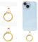 2 teiliges Handy Lanyard Patch Pad mit 2 Metall-Federringen,Langlebige stabil Pads,Handy lanyard pads,multifunktionales für die meisten Handy-Hül