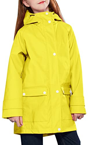 maoo garden Mädchen Regenjacken Kinder wasserdichter Regenmantel leichtes Blumenfutter Frühling Windbreaker