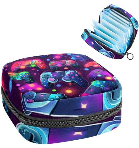 Gamepad-1382 Kit de première période pour filles, protège-slips hygiéniques, porte-serviettes hygiéniques avec fermeture éclair, porte-serviettes hygiéniques