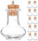 Cabilock 100 Pièces Bouteille en Verre décorative Mini Bouteille Verre jar fioles Verre Bouteilles de Potions Mini-conteneurs bocaux en Verre Pots décoratifs en Verre Bois Transparent