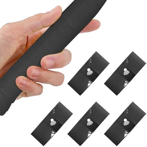 5-Stück Badminton Griffband,110CM Griffband Badmintonschläger Selbstklebend Badminton Tennisschläger Griffband Squashschläger Tischtennis Hockeyschläger Griffbänder Mehrfarbig Accessories Griffbänder