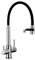 XHYDDLKJ Grifo de Cocina, Grifo de Cocina extraíble de 3 vías con Arco Alto y Doble manija de latón, grifos de Fregadero de Cocina con Agua Caliente y fría montados en la Cubierta con rocia