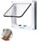 Dog Door Window, Pet Flap 4 Way, Cat Flap, ABS Acrylic Cat Flap, Inner Door, Dog Flap for Dogs, Pet Doors, Cat Doors for Wall, Cat Door, Room Door for Indoor, Outdoor Door (S)