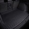 RQLCS Auto Leder Kofferraummatten für Seat Ateca 2016-2022 2023 2024 2025, Wasserdicht Kratzfest Kofferraumwanne Antirutschmatte Kofferraumschutz,B-Black