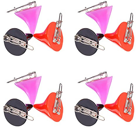 DEARMAMY 12st Teufel Haarnadel Haarklammern Mantel Teufelshorn-clips Haarnadel Aus Horn Hörner Aufstecken Leuchtende Hörner Haarspangen Halloween-haarnadel Sensenmann Kleines Horn Harz