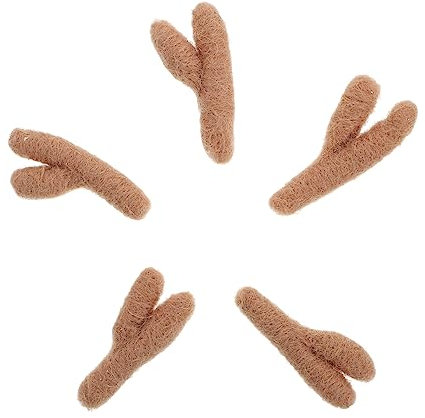 ABOOFAN 5stücke DIY Wollgeweih Dekoration Von Weihnachtsbaumgeweih Kopfschmuck Charms Für Bastelprojekte Und Feste