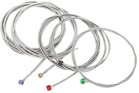 Joyance 5 Basssaiten 5 Stück Bass Saiten Set, Bunte Ball End G D A E B, Metall Instrument Accory für E-Bass Gitarre, Ersatzsaiten