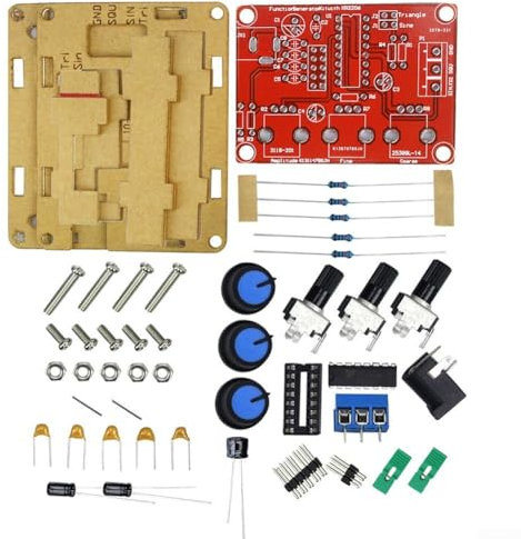 Jotekonoby DIY XR2206 Función Generador de Señal Kit Triángulo Seno Salida Cuadrada Rango de Frecuencia Ajustable Para Aplicaciones Digitales de Alta Velocidad