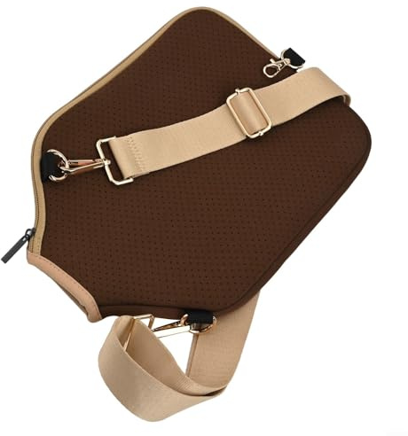 Soporte de pala en material de neopreno robusto con sistema de correas ergonómico para facilidad de uso (marrón topo)