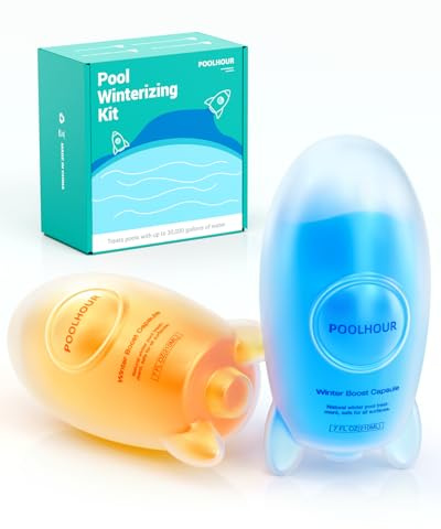 POOLHOUR Pool Winter Closing Kit for Above Gound and Inground Pools, 3 in 1 Pool Winterizing Kit, Swimming Pool Winterizer Up to 30,000 Gallon