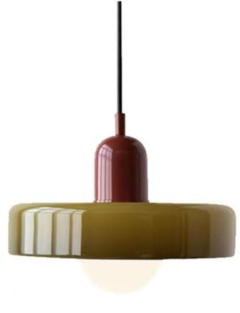 Sefdrert Modern Pendant Light Glass Home Decorative Lamp for Restaurant Bedroom Study Indoor Hanging Illumination Luminaires A