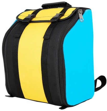 CLISPEED Bass Akkordeon Rucksack Tasten Bass Doppel schulter Tragetasche mit Polsterung und Rutschfestem Material Leichter Akkordeon Koffer für Konzert Schule Kirche Ergonomischer