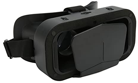 Aumotop 3D VR Virtual Reality Headset Immersive Brille für Handyfilme Videospiele für Familie und Freunde (Schwarz)