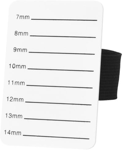 Supporto Extension Ciglia in Acrilico Bianco 7-14mm per Casa | Piastra Porta Ciglia Misure 7mm 8mm 9mm 10mm 11mm 12mm 13mm 14mm, Formato Portatile, per Uso Cosmetico