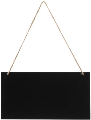 rosenice Mini Black Wooden Message Signs rectanguilaire 26 x 14 cm