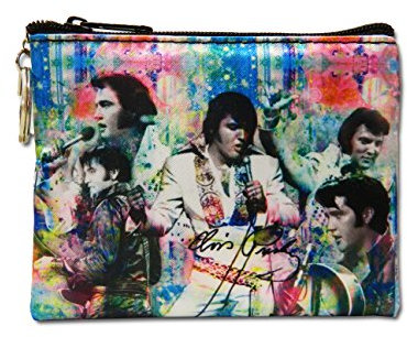Midsouth Products Elvis Presley Collage Schlüsselanhänger Münzbörse, Mehrfarbig/Meereswellen (Ocean Tides), Einheitsgröße, Collage