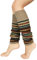 Tuopuda Stulpen Damen Lange Winter Legwarmer Böhmischer Stil Beinstulpen Gestrickt Verdicken Beinwärmer Overknee Strümpfe 1/2 Paar Tanzen Strumpf Knit Crochet Socken Weihnachtsstrumpf, Khaki 1 Paar,