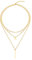 LEGITTA Damen Layered Kette mit Runder Plättchen Anhänger in Gold Zarte Kreis Mehrreihige Edelstahl Halskette aus Titan Nickelfrei