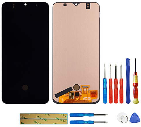 swark Écran Super AMOLED compatible avec Samsung Galaxy A50 A505 / A50s A507 (noir sans cadre) Écran tactile LCD + outils