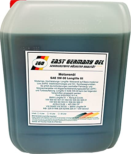 Motorenöl 5W30 Lomglife III Kanister 10 Liter