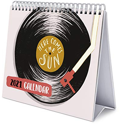 Grupo Erik Tischkalender Lily & Val - Tischplaner 2021 auf Spanisch CS21017, weiß