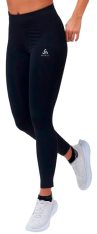 Odlo Damen Essential Tights Laufbekleidung Lauftight Schwarz - Schwarz M