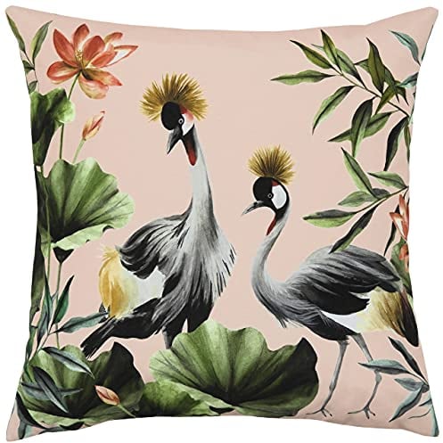 Evans Lichfield Cranes Outdoor-Polyester-gefülltes Kissen, Erröten/Wald, 43 x 43cm