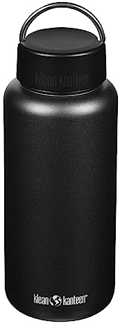 Klean Kanteen Unisex – Erwachsene Wide Schlaufenkappe, Black, One Size