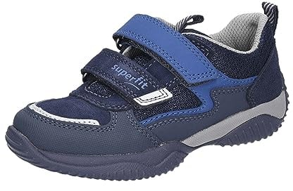 Superfit Jungen Storm Sneaker, Blau Hellgrau 8010, 37 EU