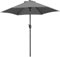 Yaheetech Parasol de Jardin Extérieur Parasol Inclinable 230cm/270cm/327cm avec 6 Baleines Cadre en Métal Protection Solaire pour Jardin Terrasse Patio Piscine Plage Balcon 230 cm Gris