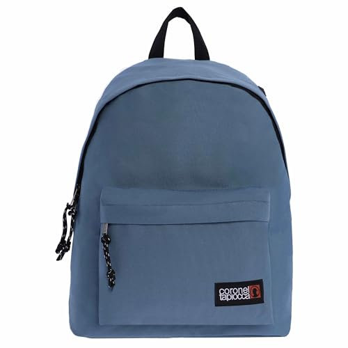 Coronel Tapioca Mochilas Hombre Mochila Hombre para trabajo, viaje, diario, escolar y escolares - 20L de Capacidad, Azul Claro