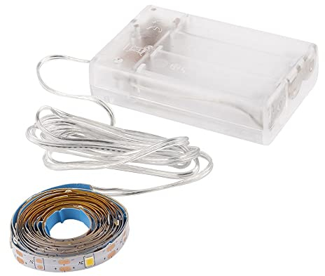 Ideen mit Herz LED-Lichterband, selbstklebend, warmweiß, inkl. Timer, 40er, 135 cm, 100 cm Kabelzulauf