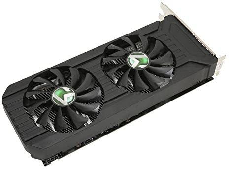 Shanrya Carte Graphique GDDR5, Graphiques de Bureau Silencieux avec Technologie 4K HDR GTX 1060 6 Go