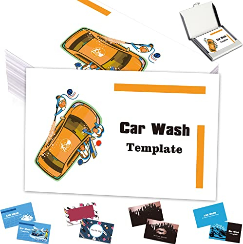 Tarjetas de visita personalizadas con logotipo código QR, tarjetas personalizadas de lavado de autos 1000 500 200 100 para impresión de doble cara para pequeñas empresas