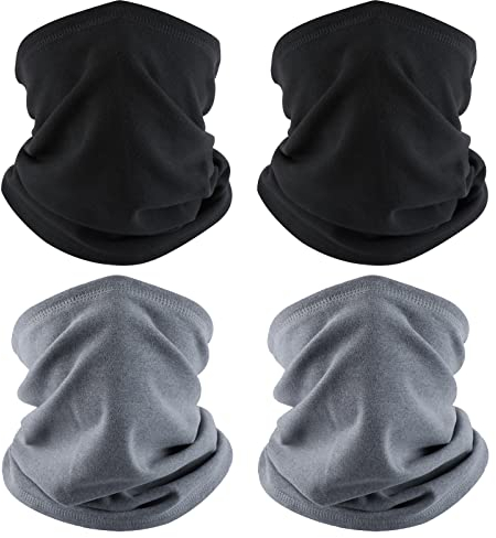 ZOOFUEL Schlauchschal Halstuch für Herren Damen, Multifunktionstuch Winterschal Warme Gesichtsmaske, Windabweisend Halswärmer Warm Fleece Nackenwärmer für Outdoor Ski Motorrad Laufen