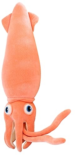 ISAKEN Octopus Plüschtier Niedliches Tintenfisch Kuscheltier Puppe Spielzeug, 80CM Große Geformt Cuddly Stofftier Baby Schlafen Beschwichtigen Sie Puppe Kuscheltierkissen für Kinder Jungen Mädchen