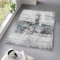 Taracarpet Kurzflor Teppich fürs Wohnzimmer Schlafzimmer und das Kinderzimmer Moderner Designerteppich TC-Fashion 6111 Vintage in blau grau 160x220 cm
