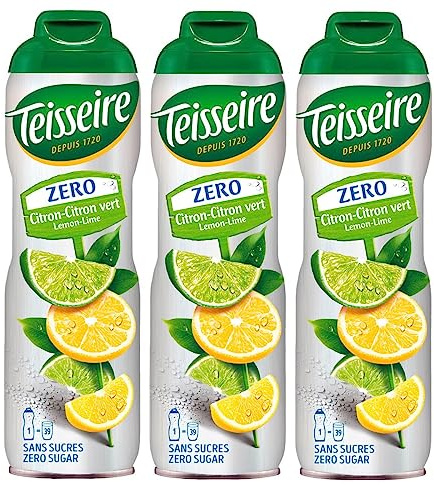 Pack de 3 sirops sans sucre citron citron vert