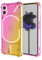 Topme Coque pour NothingPhone (1) / Nothing Phone 1 (6.55 inches), Étui de Téléphone Portable en Silicone TPU Souple avec Dégradé de Couleur Transparent - Or Rose