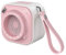 EWA Wireless Mini Bluetooth Speaker with Lanyard, Small Speaker with Bass Radiator, Unique Camera Look, Support TF Card, Small But Loud, Portable Speaker for Home, Party, Travel, Outdoor (Pink)