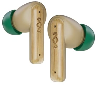 Marley Little Bird True Wireless Bluetooth Kopfhörer – IPX4 Kopfhörer kabellos mit Mikrofon, 24 Stunden Wiedergabezeit, In-Ear Ohrhörer klein, USB-C-Schnellladecase, Creme