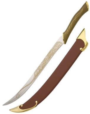 g8ds® LOTR Legolas Kampfschwert - mit Schwertscheide - Outdoor Deko - Hobbit - Filmschwert - 62,5 cm