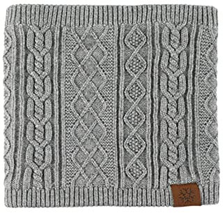 chhoioia Schal, Handschuhe, Mützen-Set für Teenager, Mädchen, Hals, dicker Strickschal, Handschuhe, Mützen-Set für Teenager-Mädchen (grau, Einheitsgröße), grau, One size