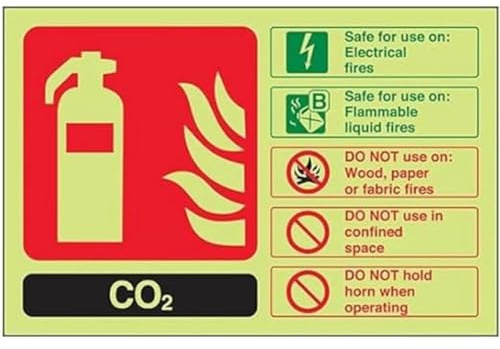 Feuerlöscher, CO2-ID, 150 x 100 mm, 10 Stück