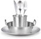 Vajilla de camping para 1 persona, juego de cubiertos de acero inoxidable, incluye cuchillo, tenedor, cuchara, plato, taza, taza con bolsa de almacenamiento, vajilla de camping para 1 persona, viajes