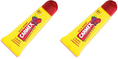 CARMEX Wild Berry SPF15 Lip Balm Tube (10g) Healthy, Hydrated Lips all day (Pack of 2)