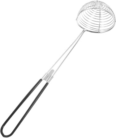 Ciieeo Colino in Acciaio Inossidabile Per Verdure e Carne Schiumarola Rete Stretta Per Frittura e Filtraggio Scolapasta Ragnatela Resistente Per Appenderlo Utensile Da Cucina Multifunzion